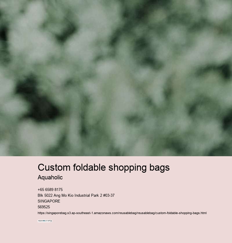 custom foldable shopping bags