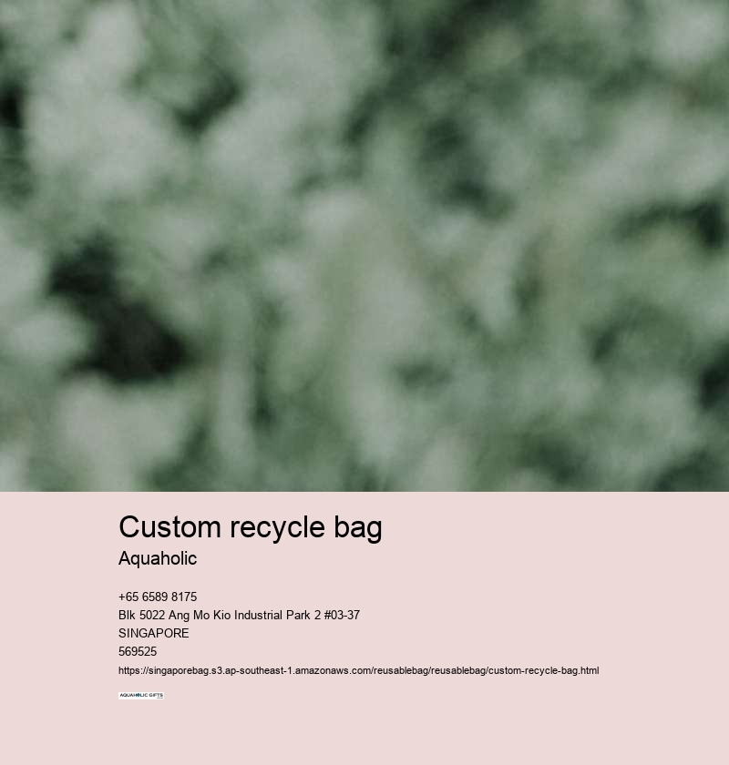 custom recycle bag